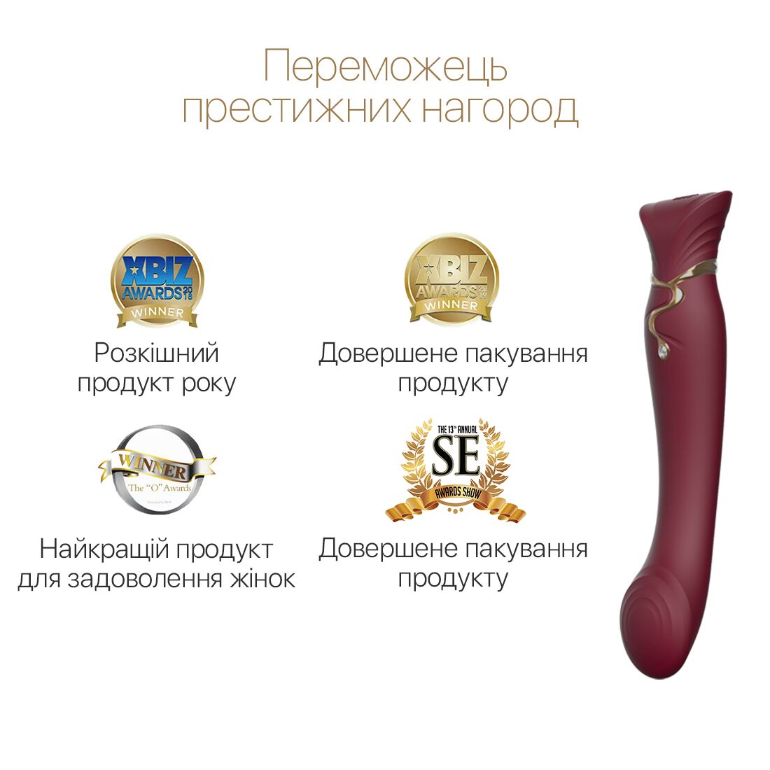 Вакуумный стимулятор клитора с вибрацией Zalo Queen (бордовый)