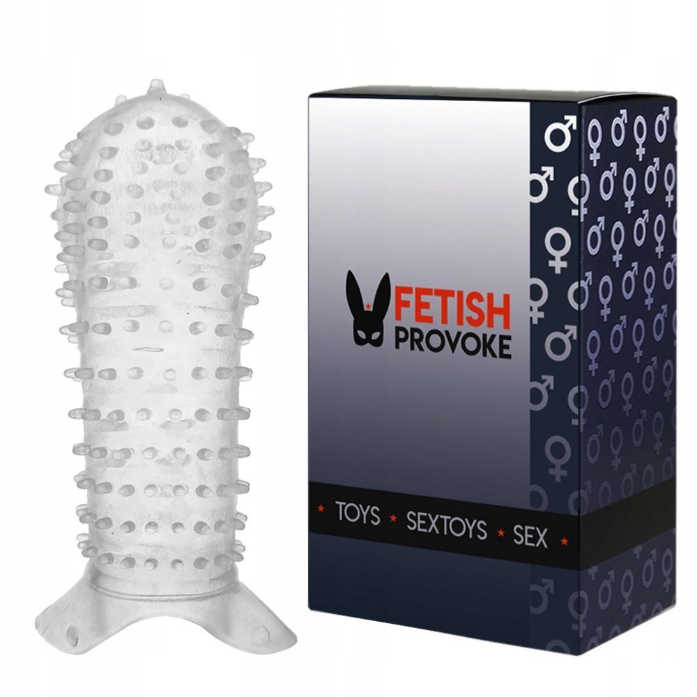 Fetish Provoke Clear Power N05 - Nakładka na penisa, Przezroczysty, 12 cm, One size