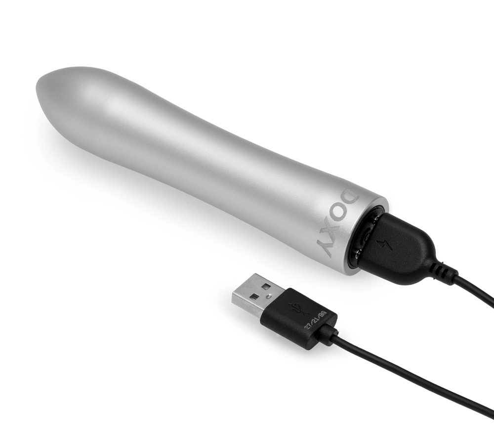 Вибратор Doxy Bullet, 12 см (серебристый)