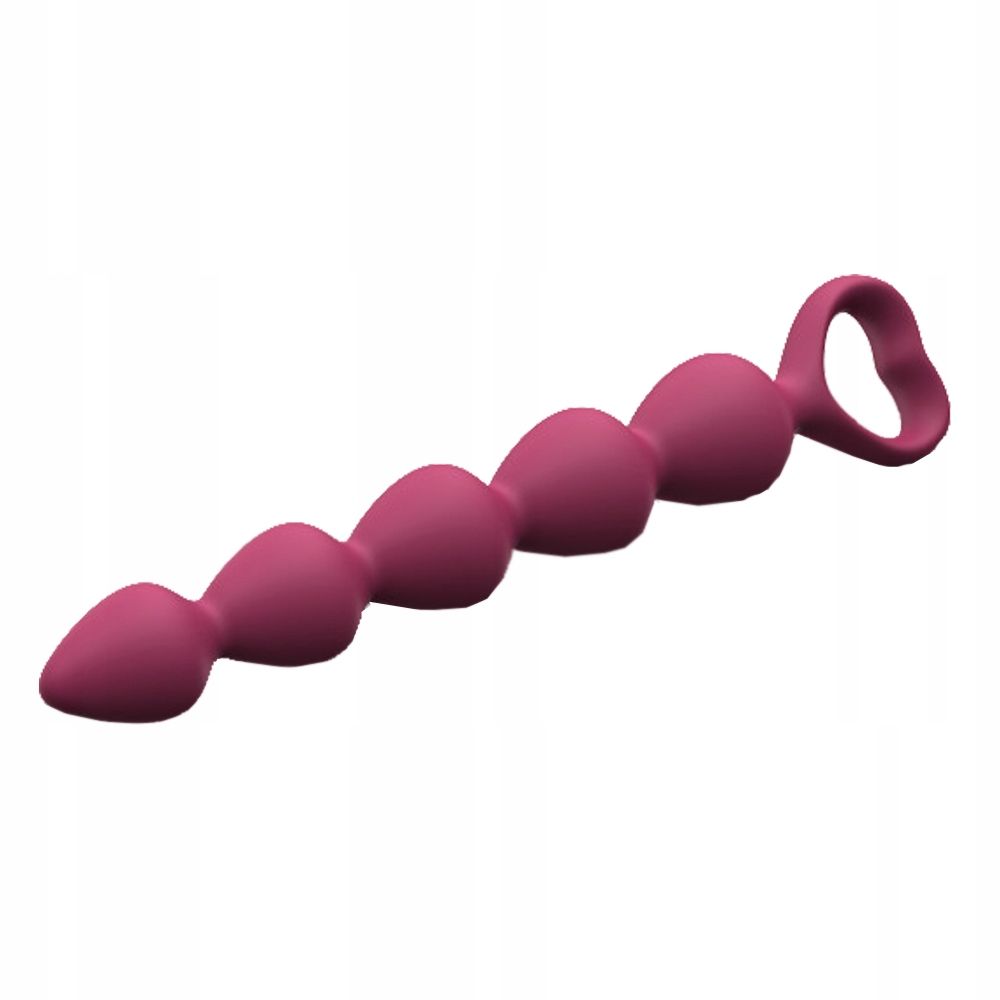 Анальний ланцюжок Love To Love Bing Bang M Plum Star, 18,5 см (бордовий)