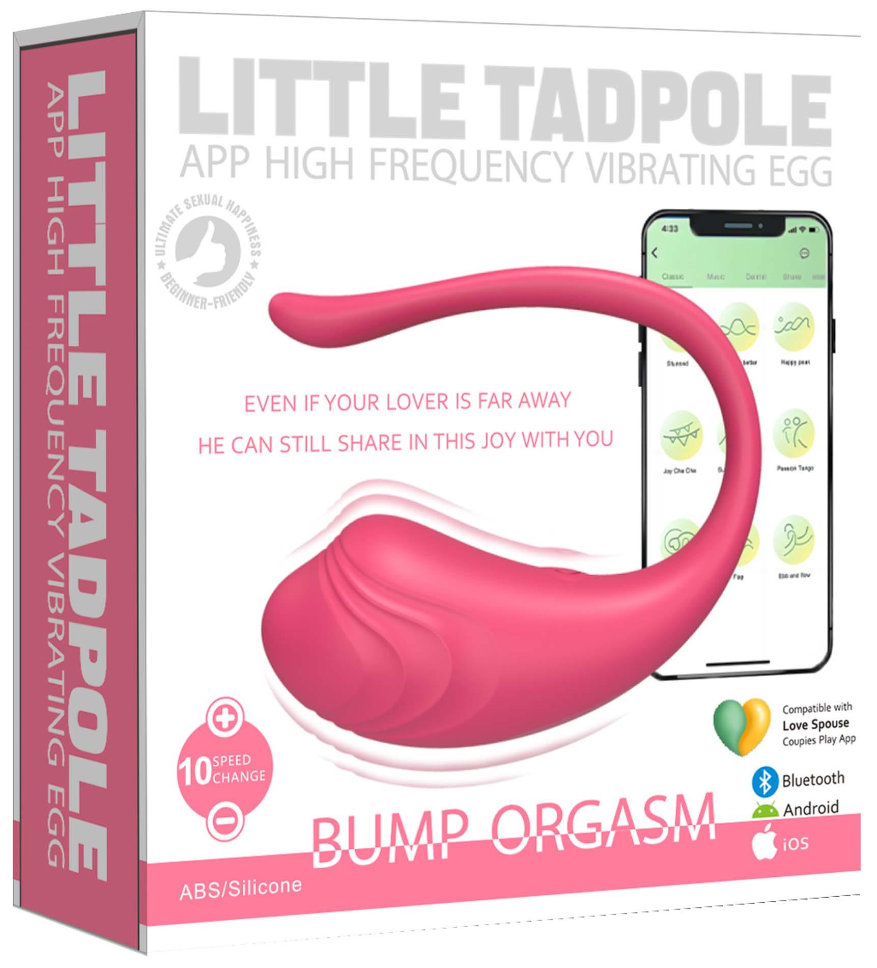 Виброяйцо B - Series Cute Little Tadpole Egg, 9.5 см (фиолетовый)