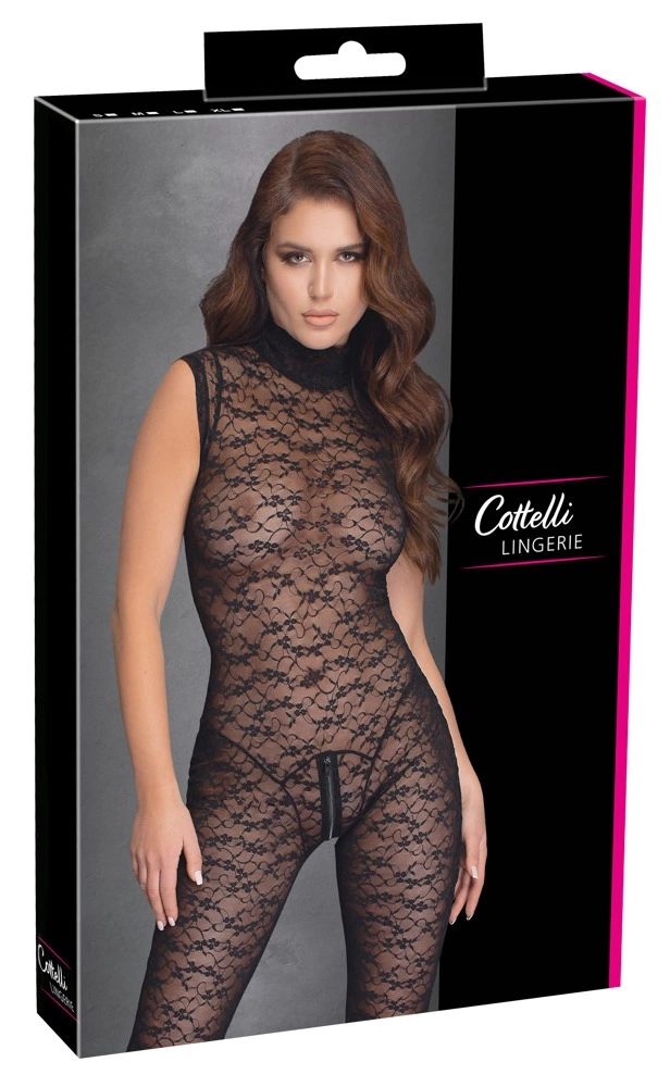 Комбинезон Cottelli Lingerie Jumpsuit Lace, S (черный)