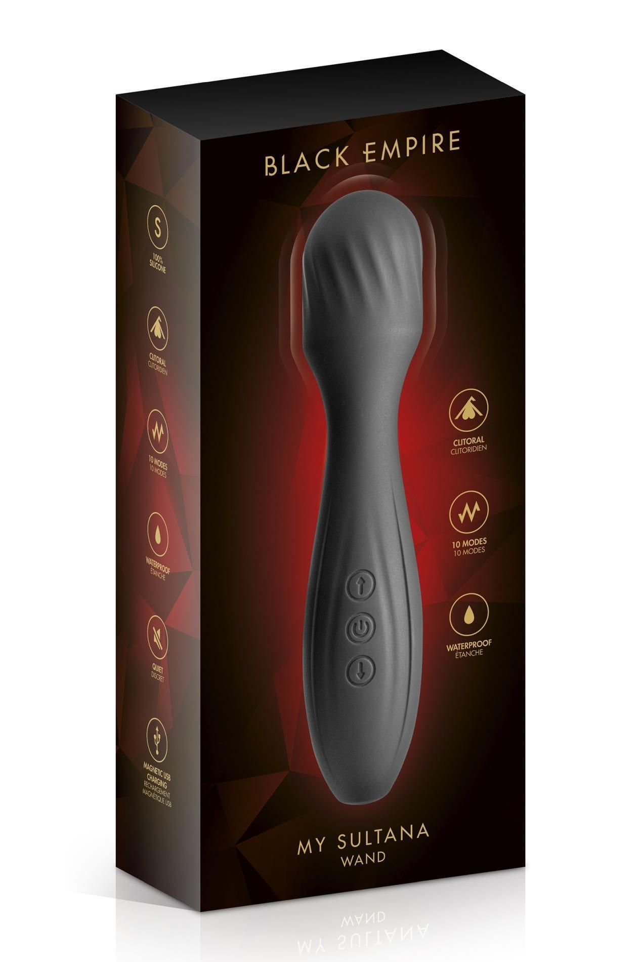 Вибратор Black Empire My Sultana, 17.5 см (черный)