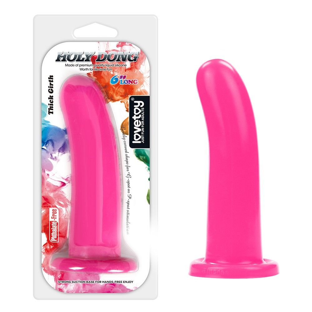 Фаллоимитатор LoveToy Holy Dong 6", 17 см (розовый)