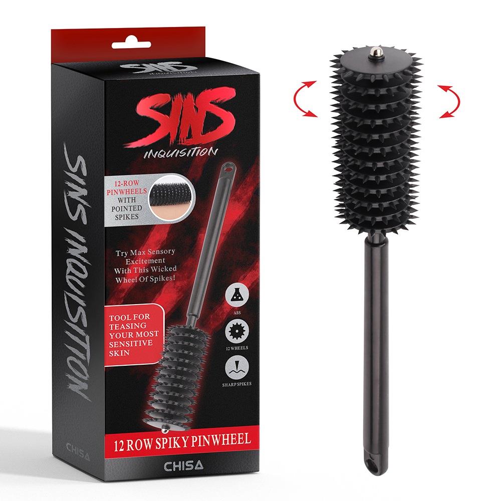 Sins 12 Row Spiky Pinwheel - Koło, Czarny, 18.2 cm