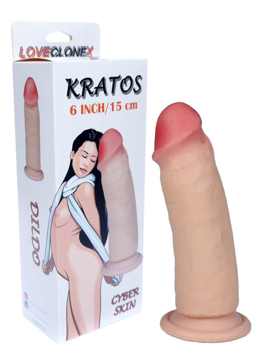 Фаллоимитатор B - Series Real Kratos 6", 18 см (телесный)