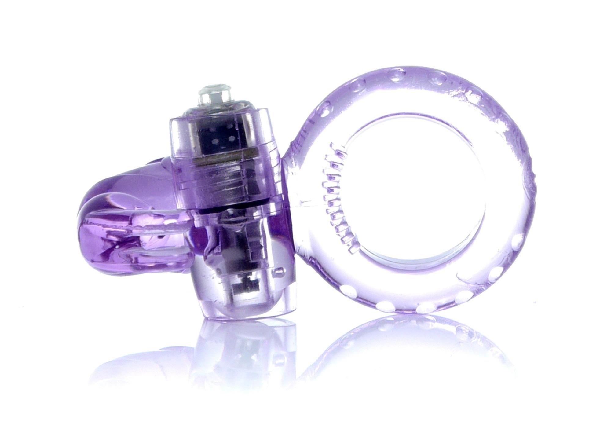 Ерекційне кільце Boss Series Rabbit Vibro Cock Ring, 7,5 см (фіолетовий)