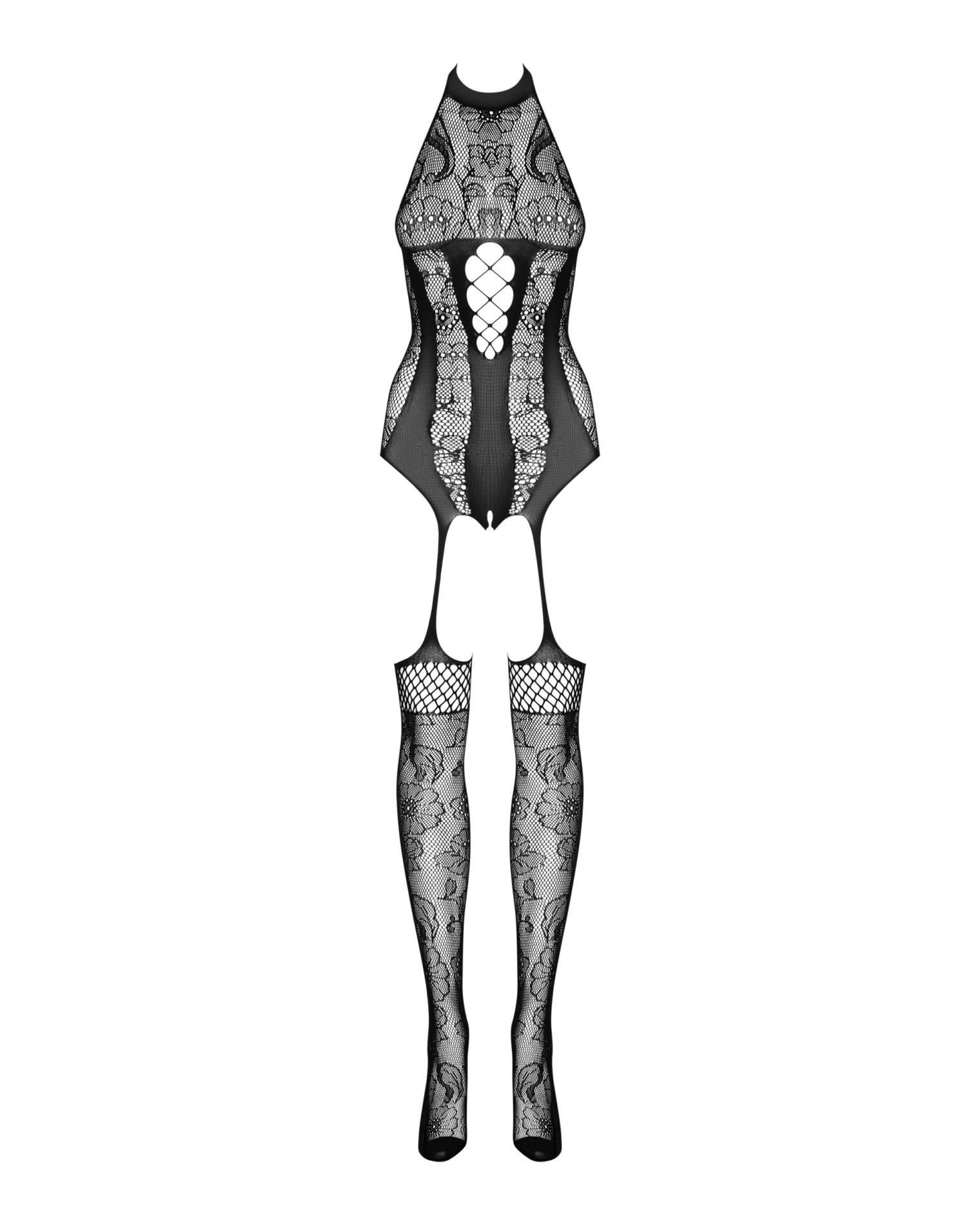 Kombinezon Obsessive Bodystocking F240, XL/XXL (czarny)