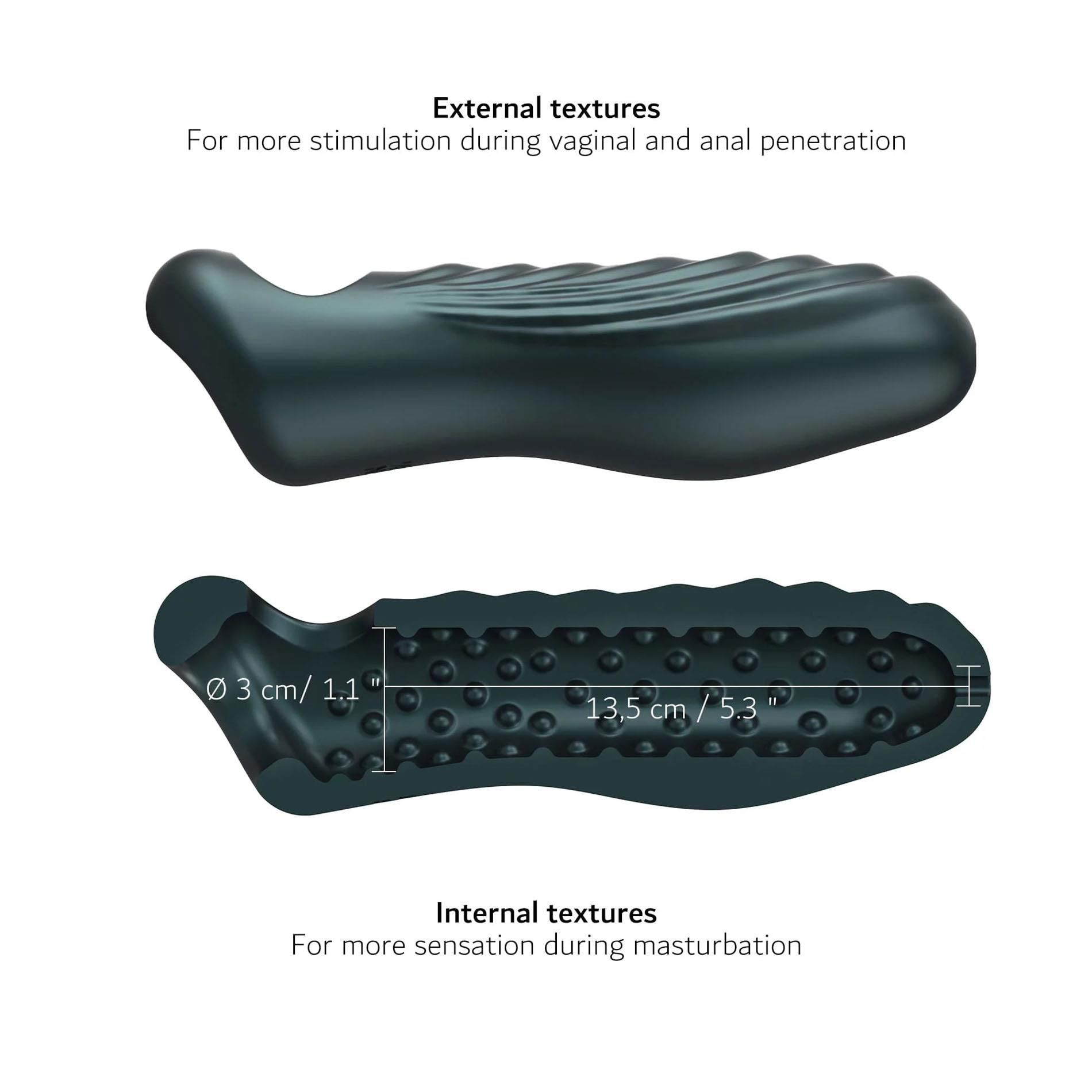 Nasadka na penisa Dorcel Man.wand Ryzer Max, 18.2 cm (zielony)