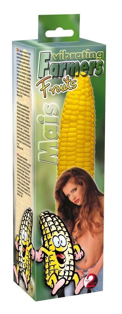 Вибратор Vibrating Farmers Fruits Mais, 24 см (желтый)