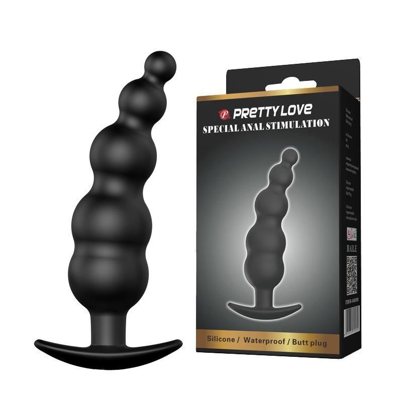 Анальна пробка Pretty Love Special Anal Stimulation, 11,8 см (чорний)