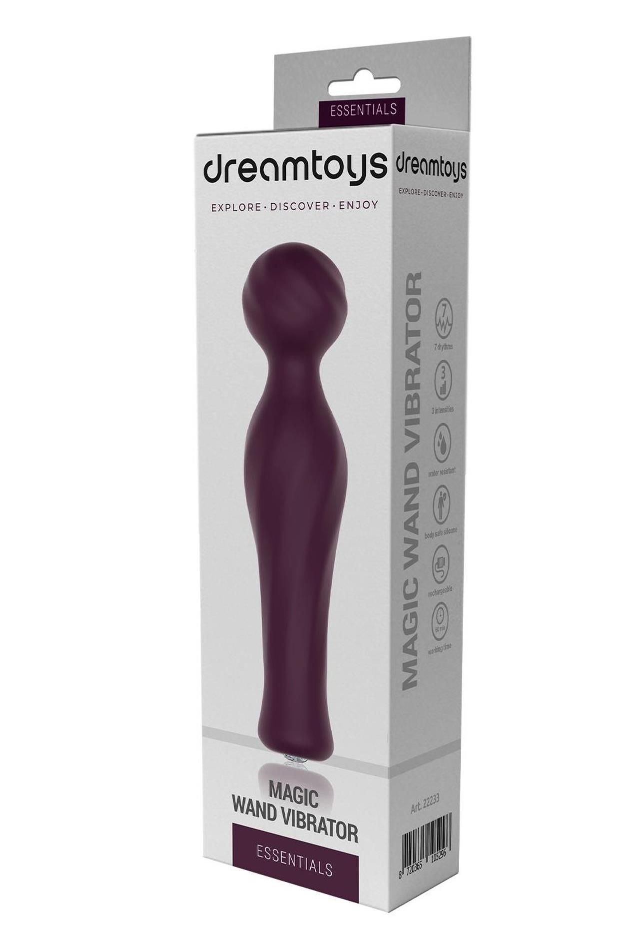 Вибромассажер Dreamtoys Essentials Magic Wand, 16.5 см (бордовый)