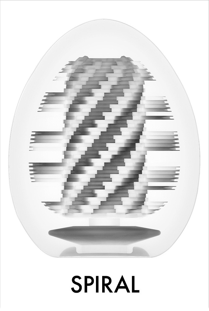 Мастурбатор яйцо Tenga Egg Hard Boiled Spiral (белый)