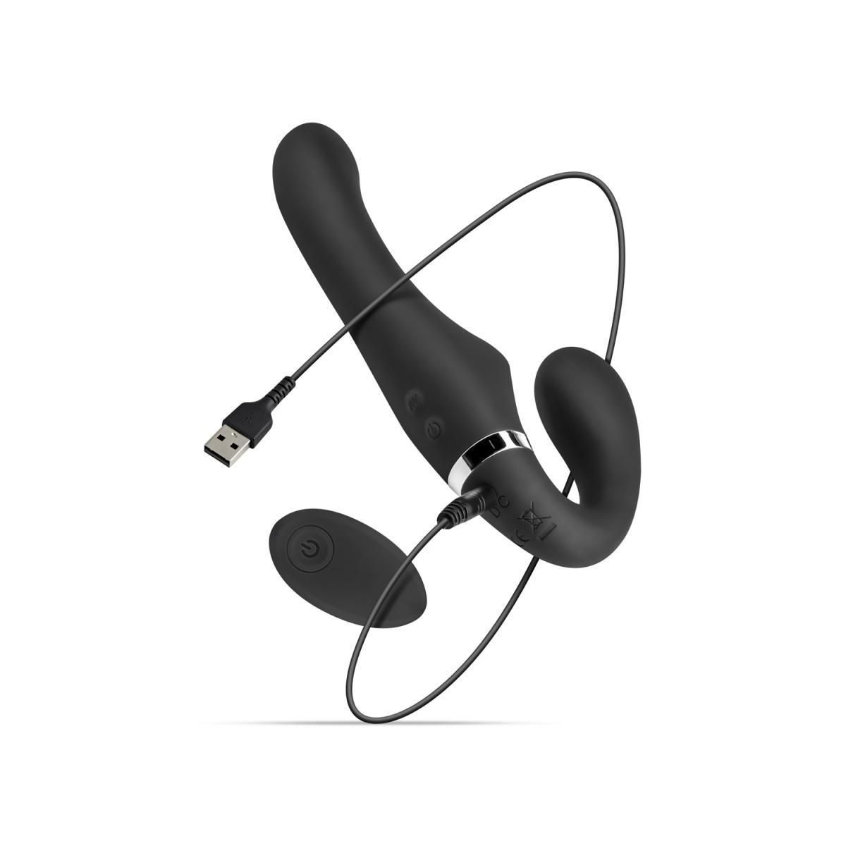 Strap-On No-Parts Avery, 22 cm (czarny)