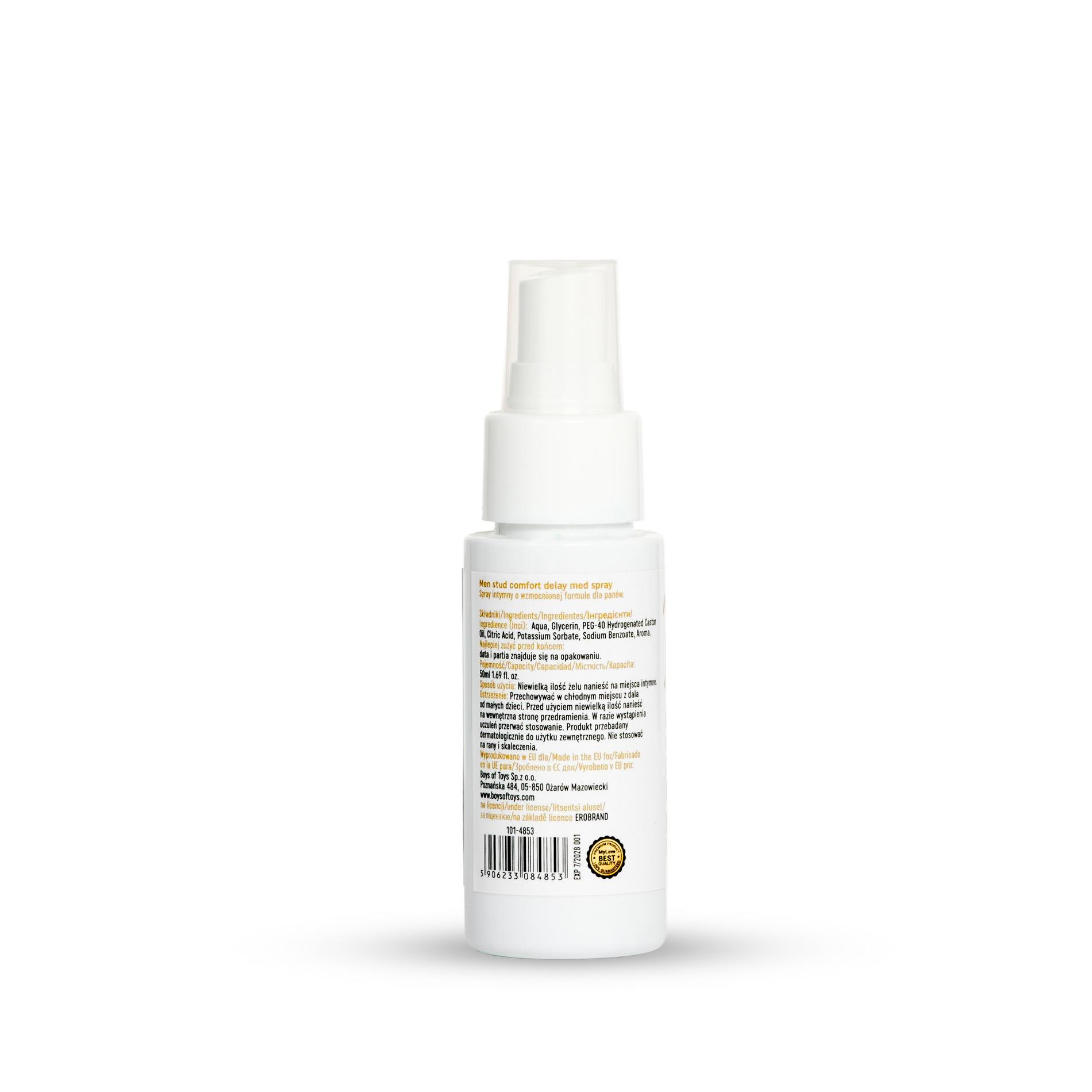 Spray opóźniający MyLove Men Stud Comfort, 50 ml