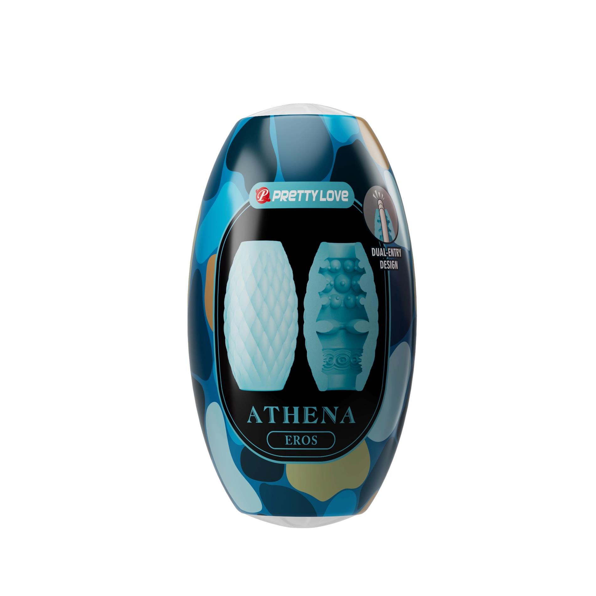 Мастурбатор Pretty Love Athena Eros, 7.6 см (бирюзовый)