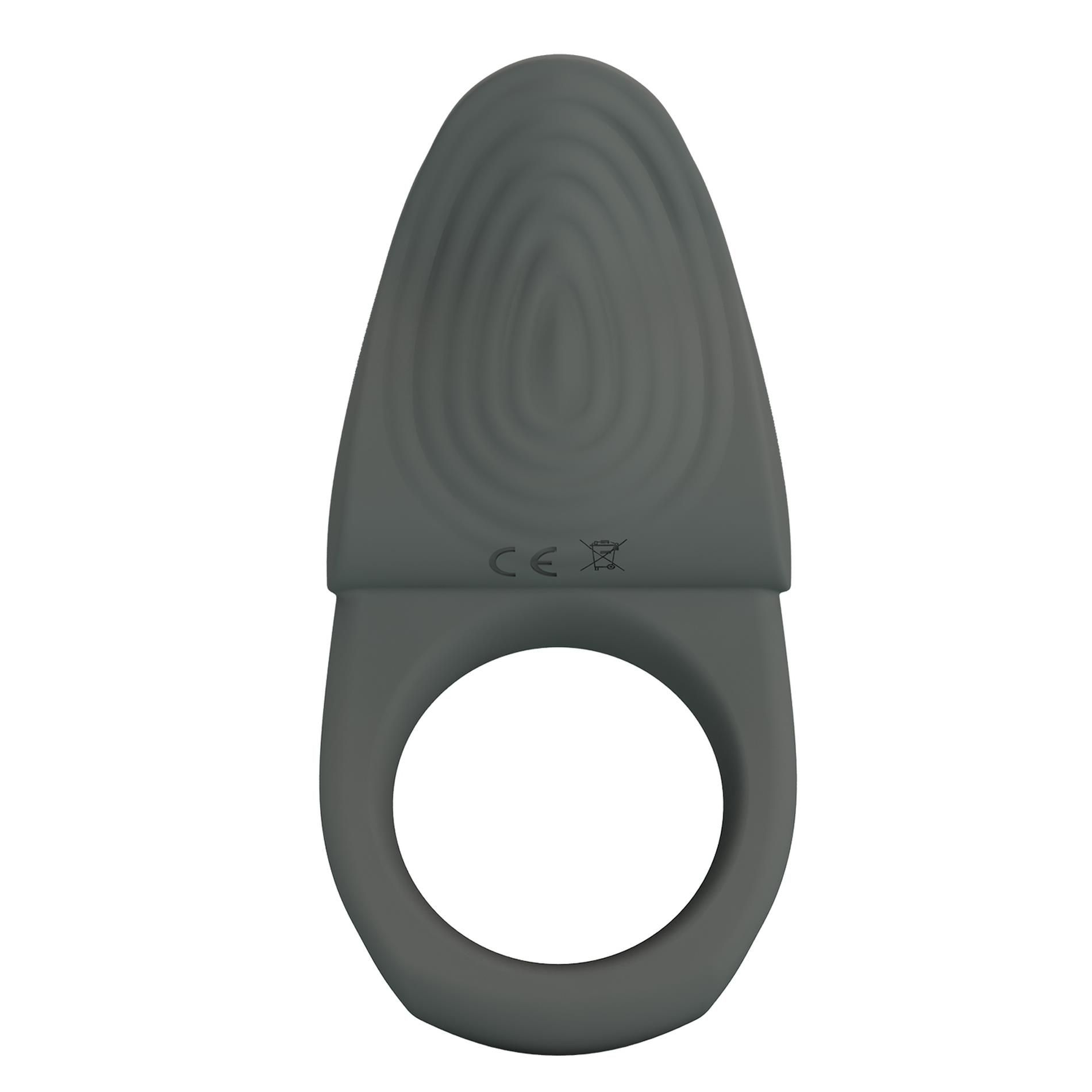 Виброкольцо Pretty Love Master ring, 8,7 см (серый)