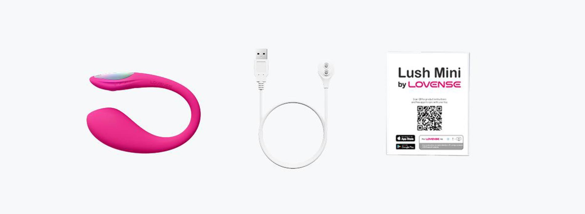 Wibrujące Jajko Lovense Lush Mini, 9.6 cm (różowy)
