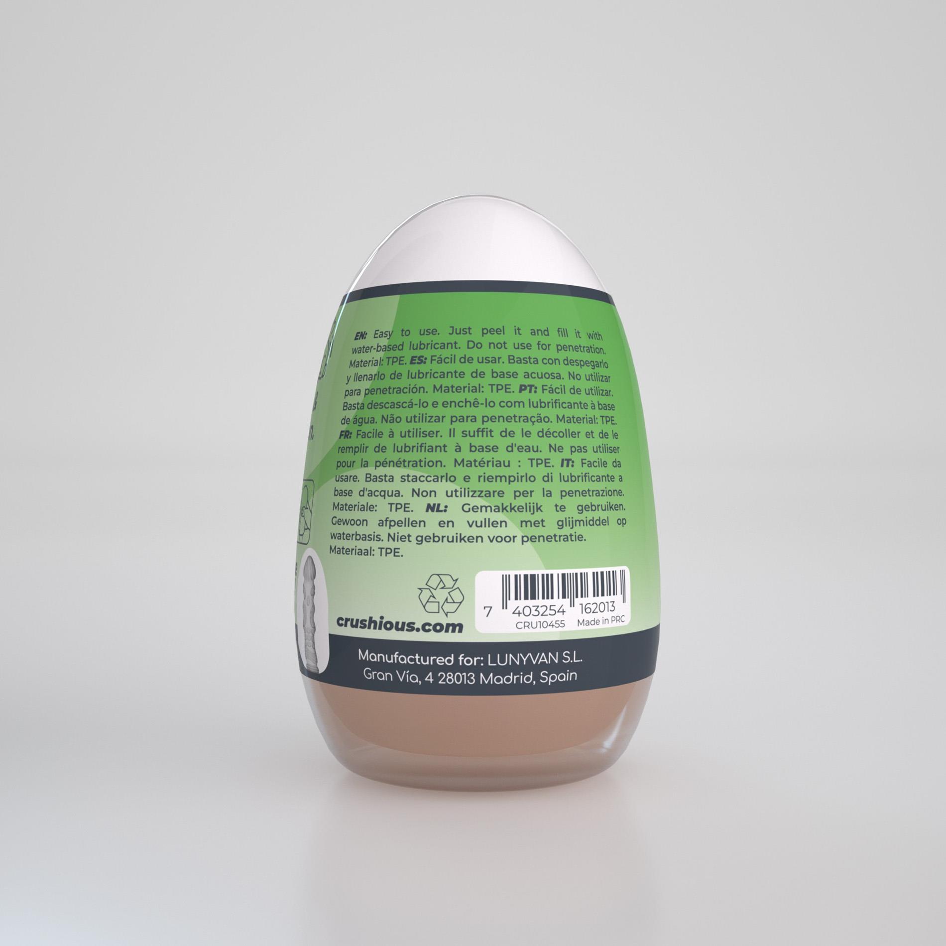 Мастурбатор яйцо Crushious Ezy Egg Tne Expert (телесный)