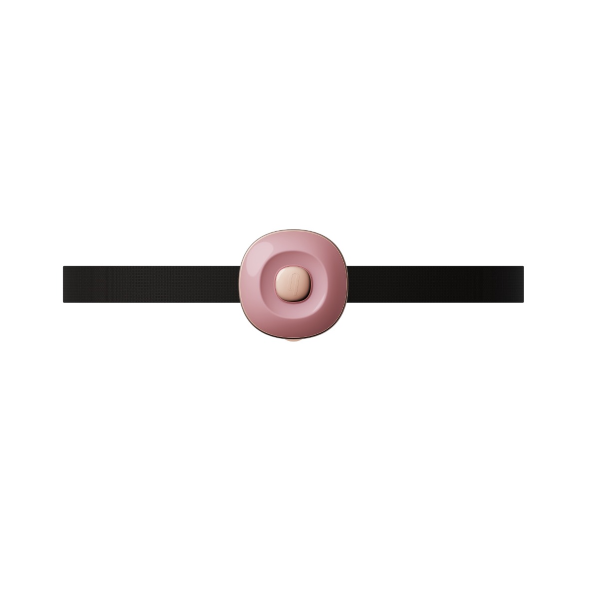Qingnan No.2 Vibrating Nipple Clamps and Choker Set - Zaciski na sutki, Różowy, 86 cm