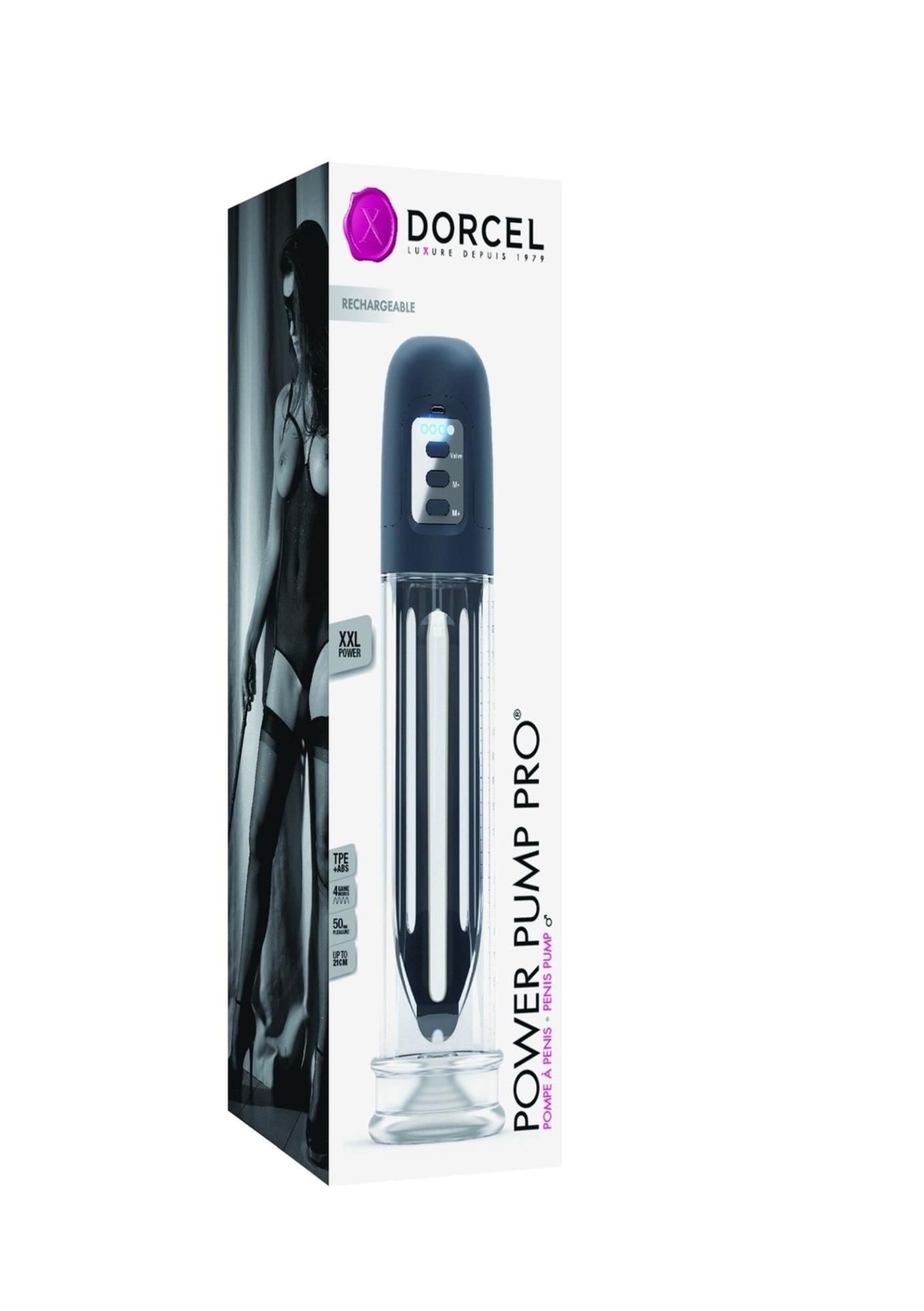 Вакуумная помпа Dorcel Power Pump Pro, 32,5 см (прозрачный)