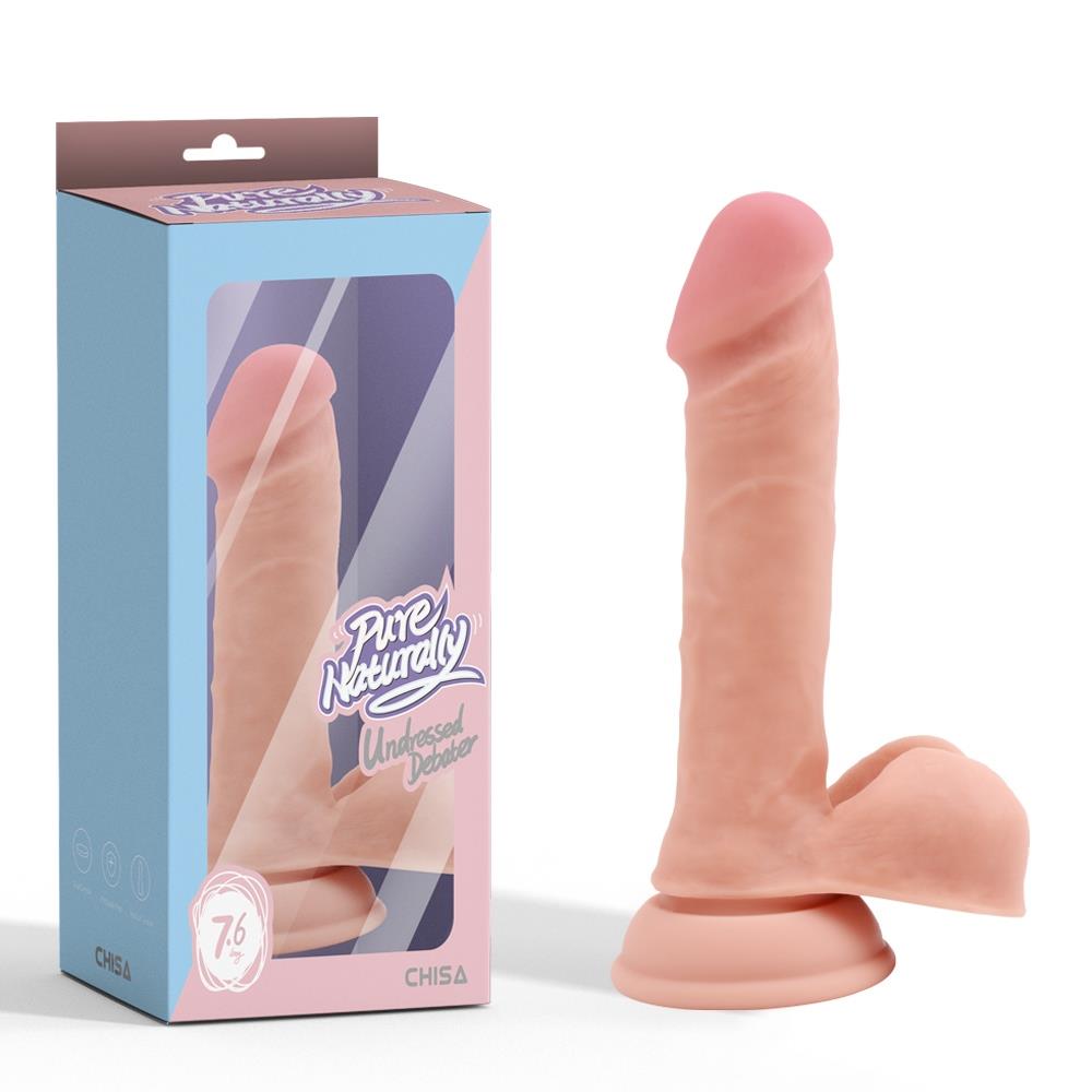 Фаллоимитатор Pure Naturally Undressed Debater 7.6", 18.5 см (телесный)