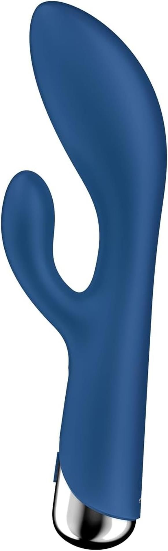 Вібратор-кролик Satisfyer Spinning Rabbit 1, 20 см (синій)