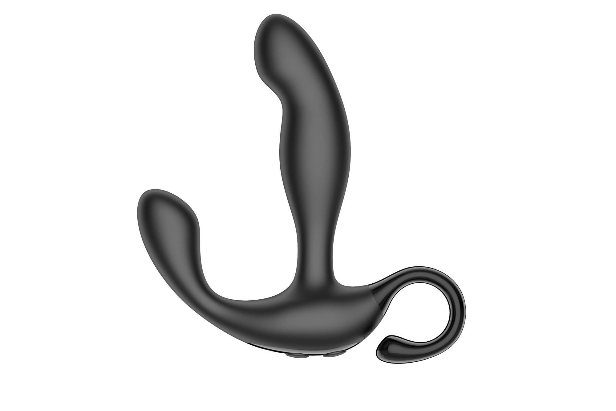Стимулятор простаты B - Series Cute Finger Wiggle, 17.1 см (черный)