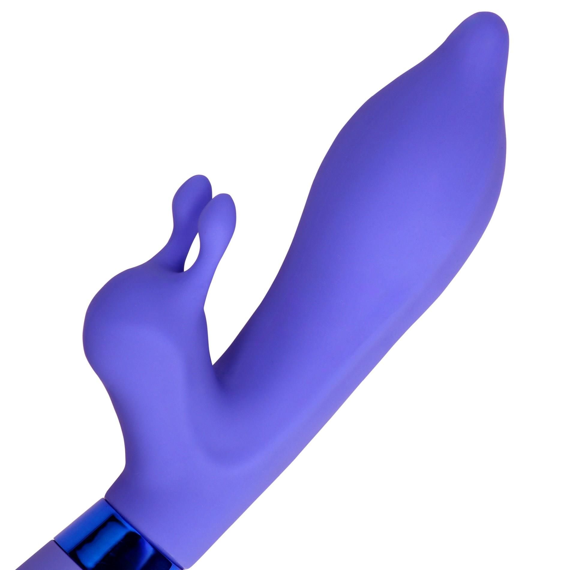 Вибратор-кролик Loveline Pointed, 22 см (фиолетовый)
