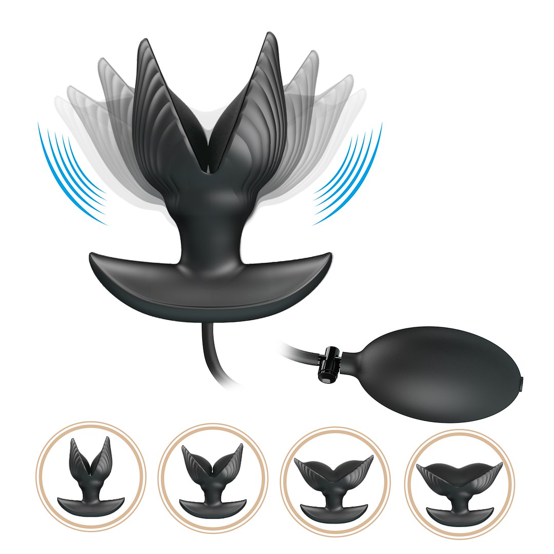 Korek analny Pretty Love Manson, 9,6 cm (czarny)