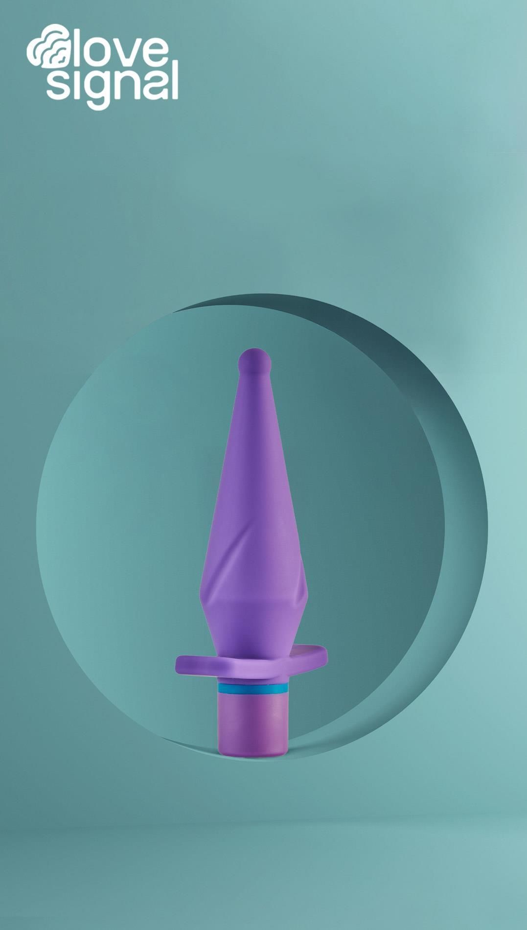 Korek analny Dream Toys Tingling Touch, 13 cm (fioletowy)