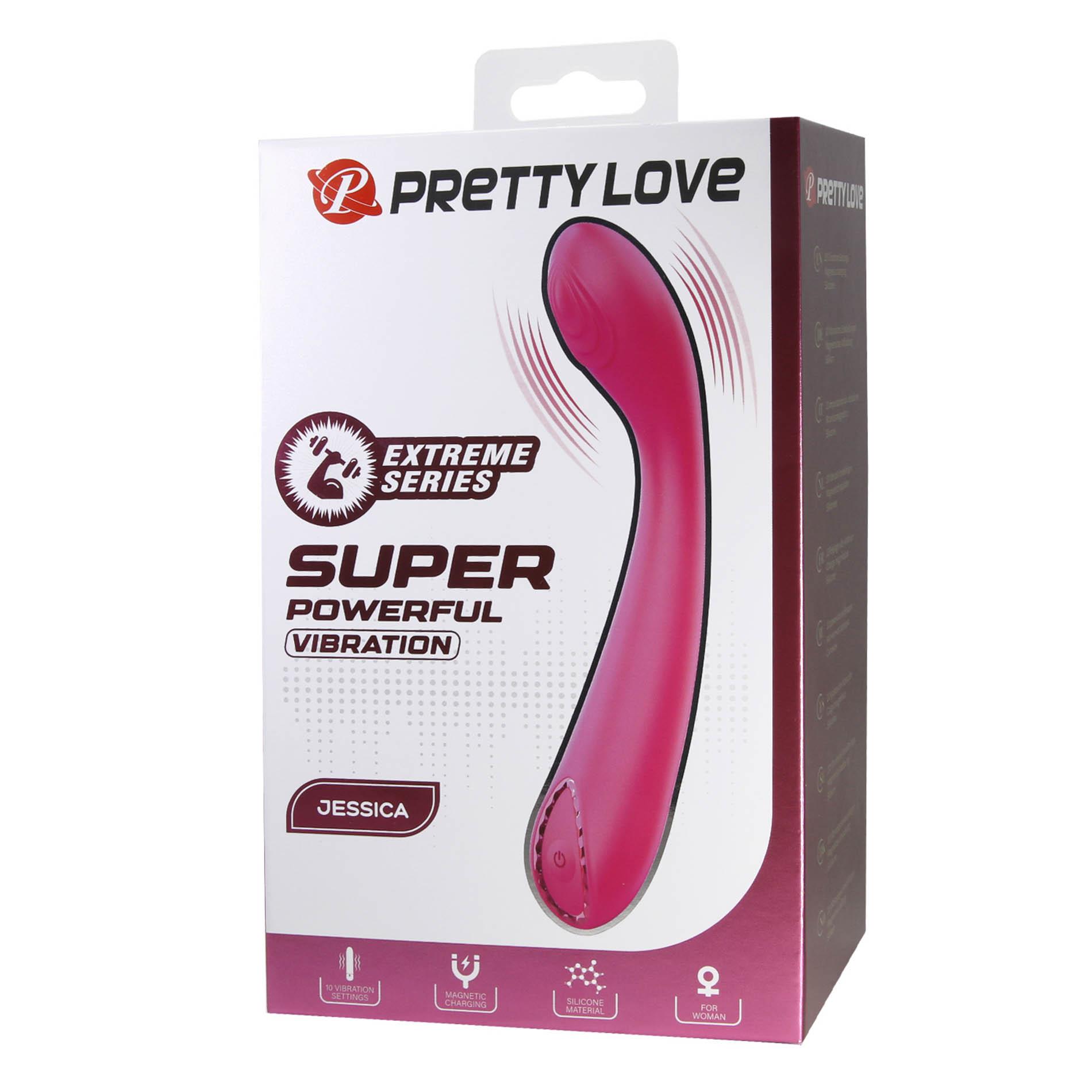 Вибратор Pretty Love Jessica, 15.8 см (розовый)