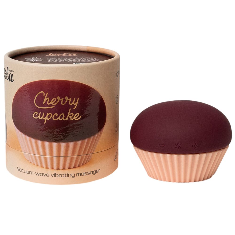 Вакуумный стимулятор клитора с вибрацией Lola Games (бордовый)