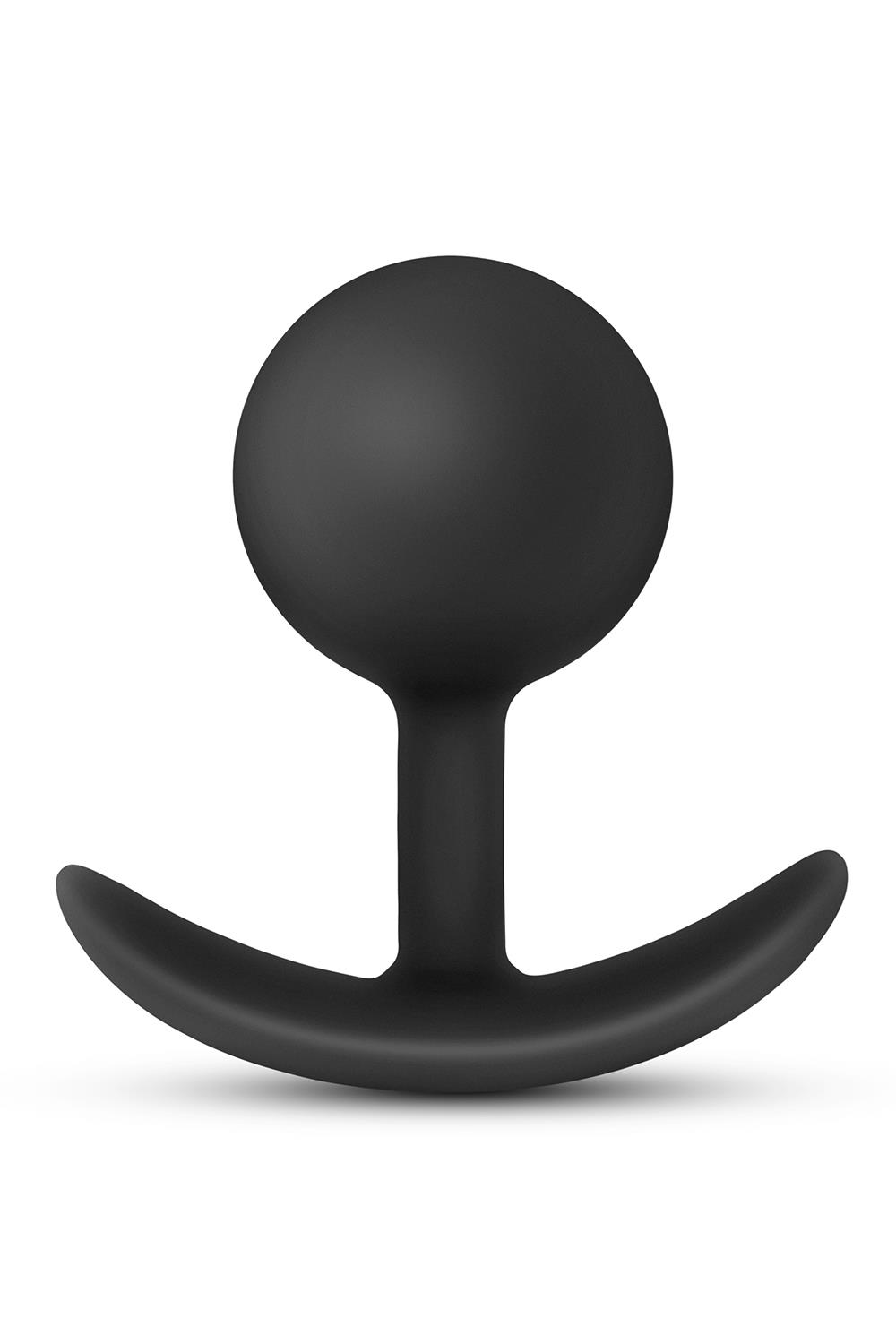 Korek analny Anal Adventures Platinum Plug, 8,9 cm (czarny)