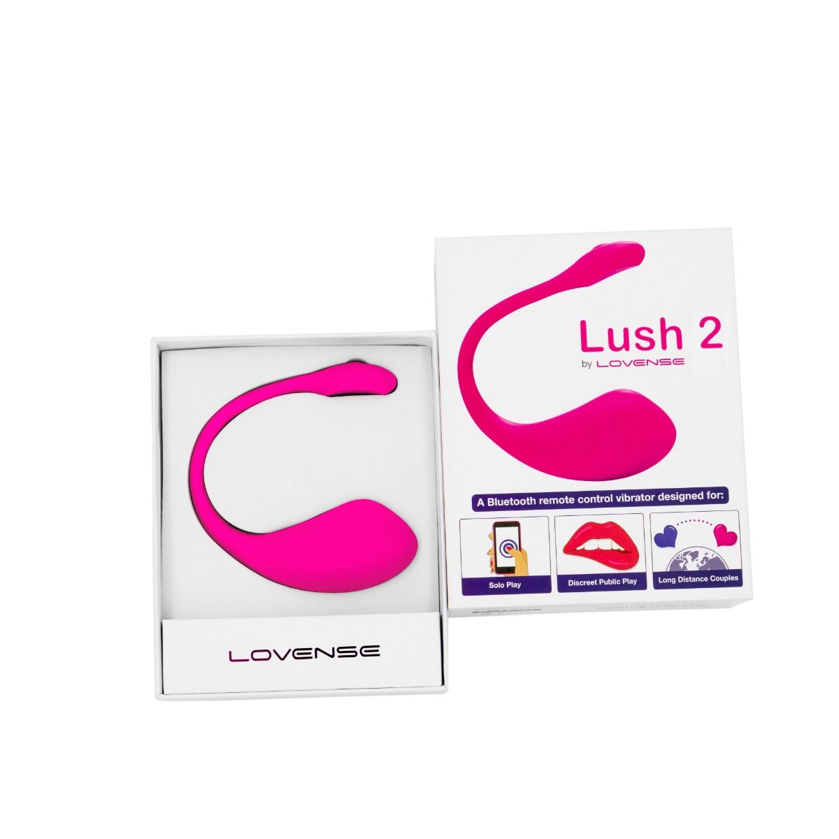 Wibrujące jajko Lovense Lush 2, 18 cm (różowy)