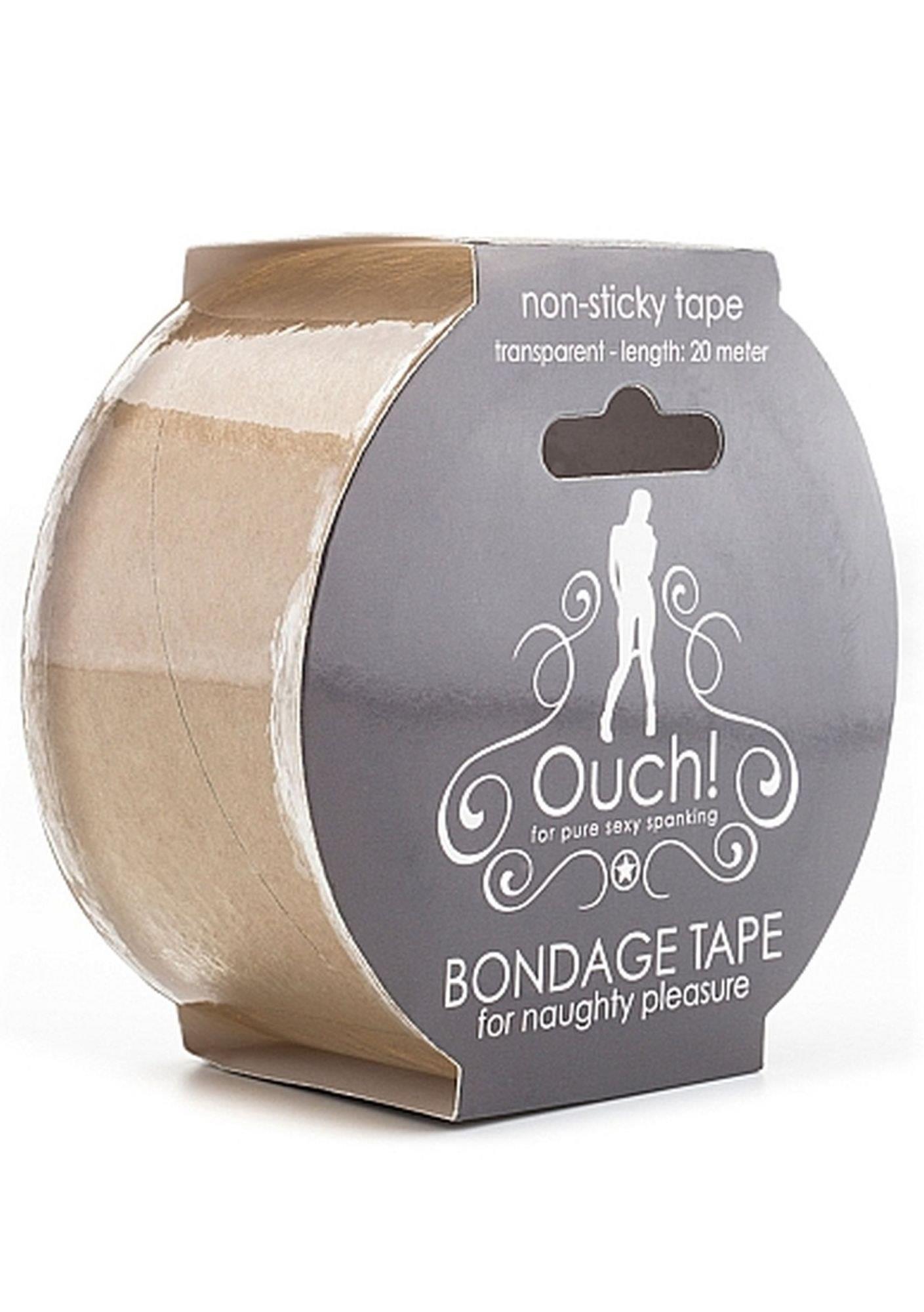 Стрічка для бондажу Ouch! Non-Stick, 20 м (прозора)