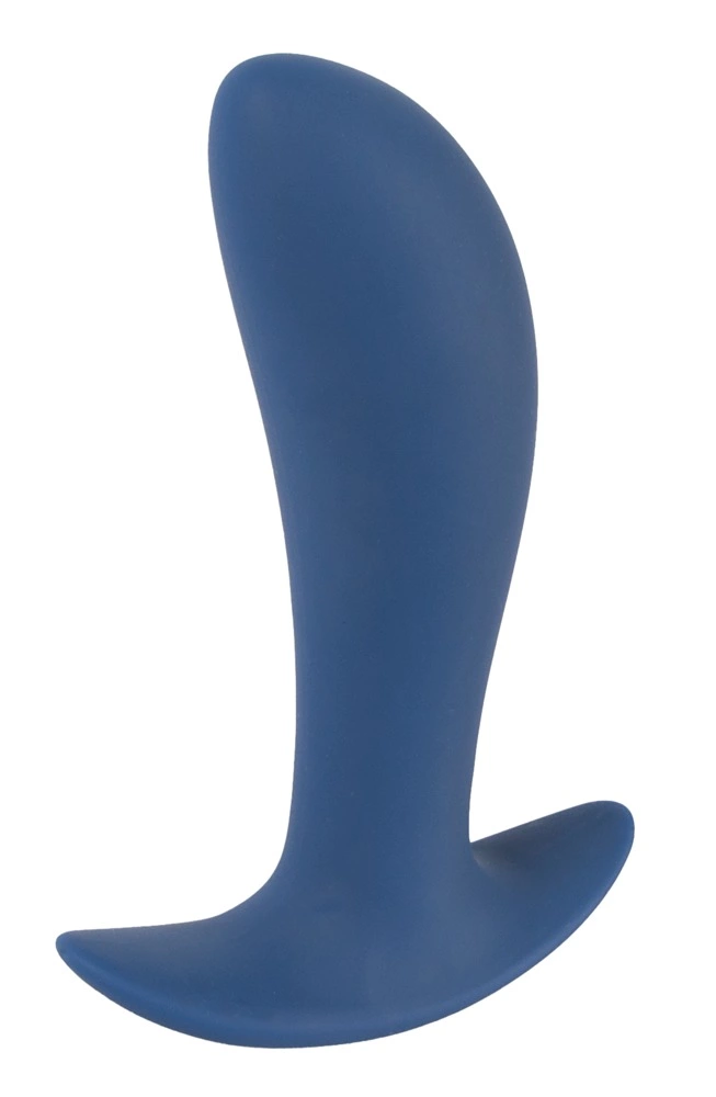 Стимулятор простаты Vibrating Butt Plug, 12 см (синий)