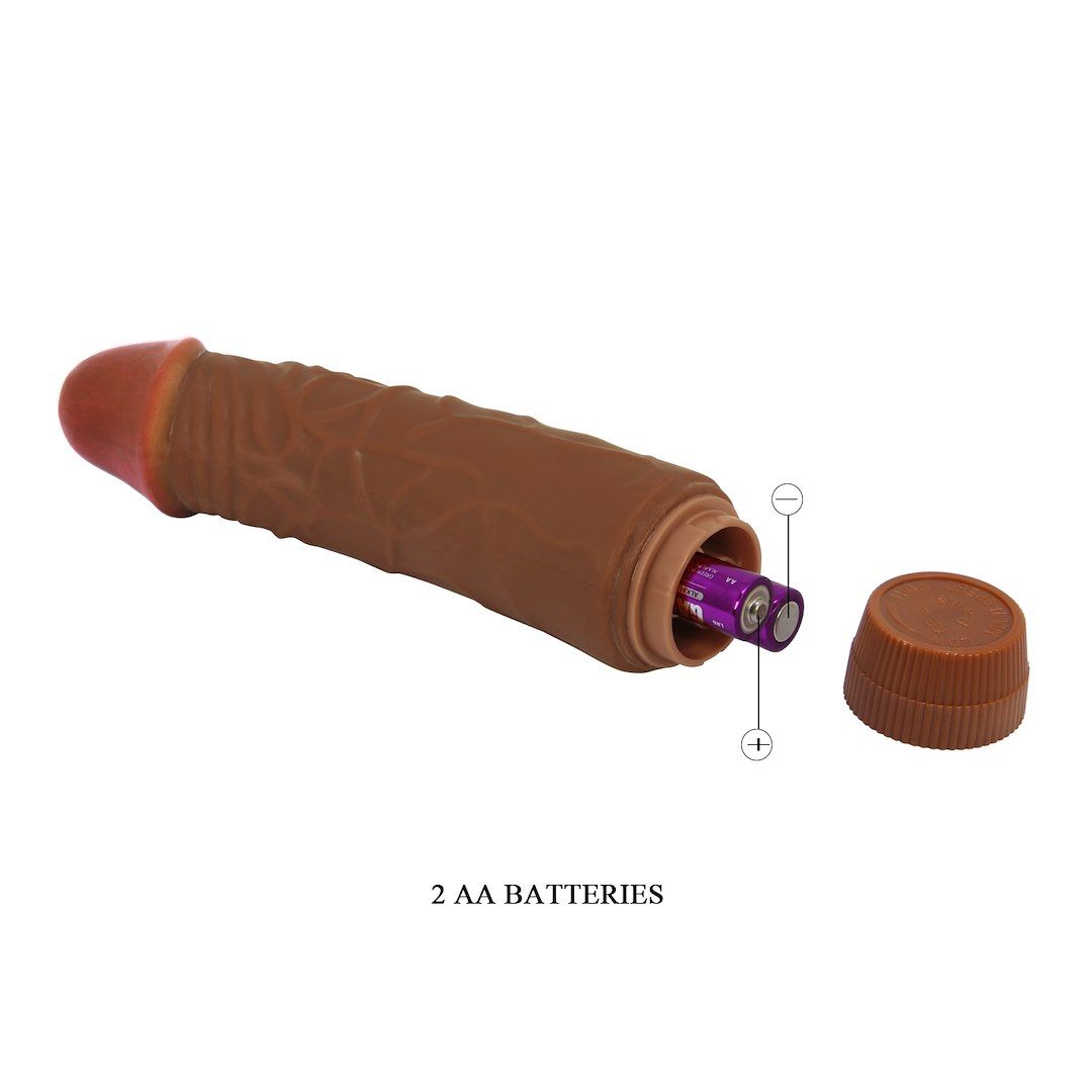 Вибратор Baile Barbara Jeff 7.6'', 19.5 см (коричневый)
