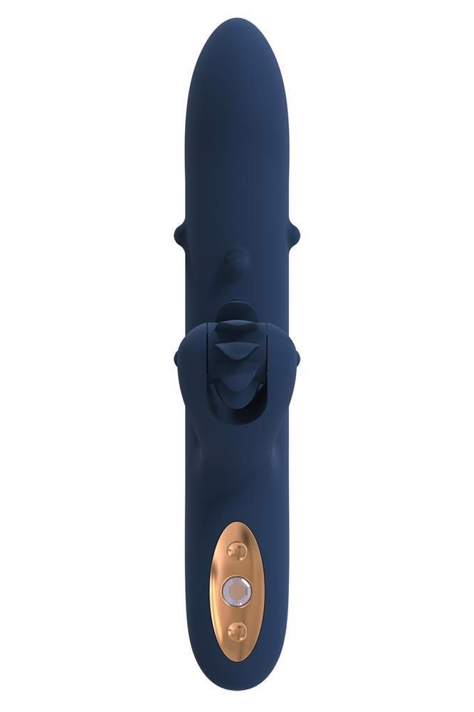 Вибратор-кролик Dream Toys Athena, 23 см (синий)