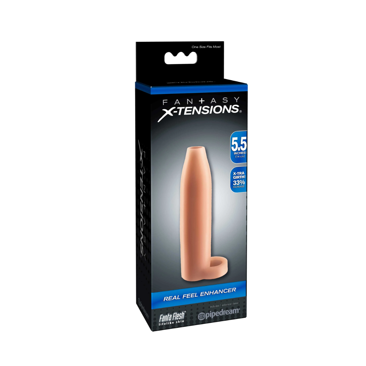 Насадка на пенис Fantasy X-tensions Real Feel Enhancer, 14 см (телесный)