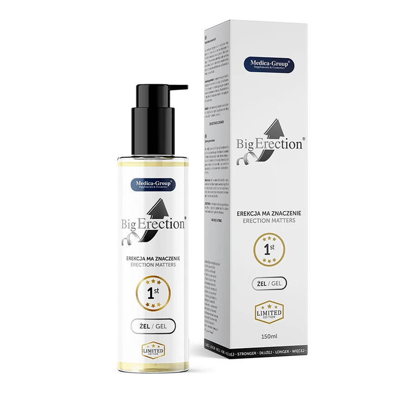 Medica-Group BigErection - Żel na erekcję, Bezzapachowy, 150 ml
