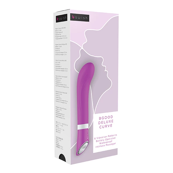 Вибратор B Swish Bgood Deluxe Curve, 19.3 см (фиолетовый)