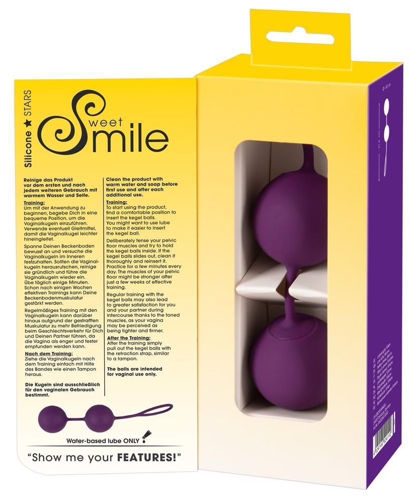 Вагинальные шарики Orion Sweet Smile XXL, 21,5 см (фиолетовый)