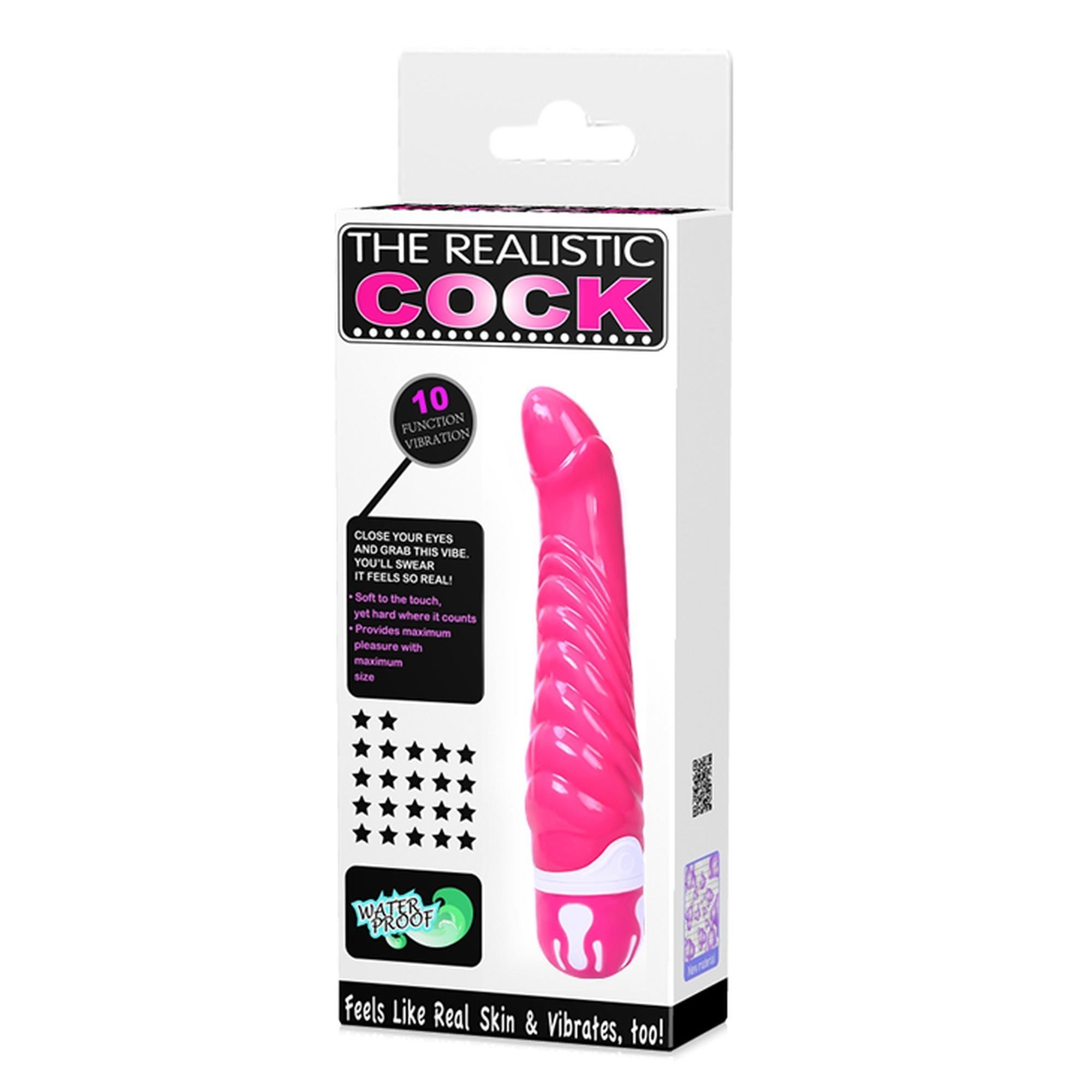Wibrator Baile Realistic Cock, 21.8 cm (różowy)