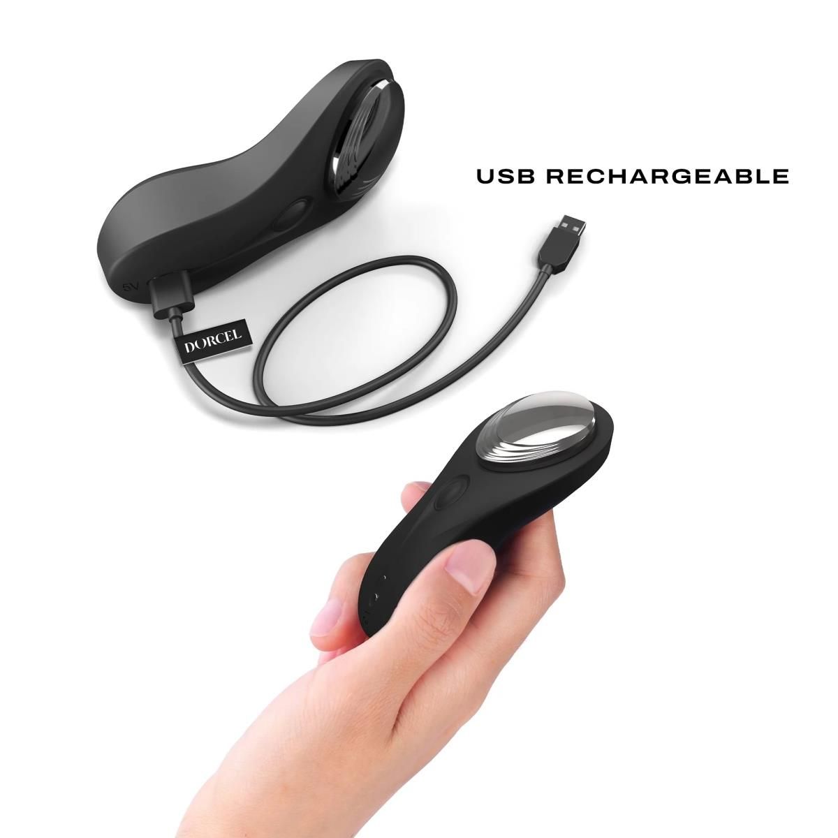 Вибратор в трусики Dorcel Discreet Vibe+, 9,3 см (черный)
