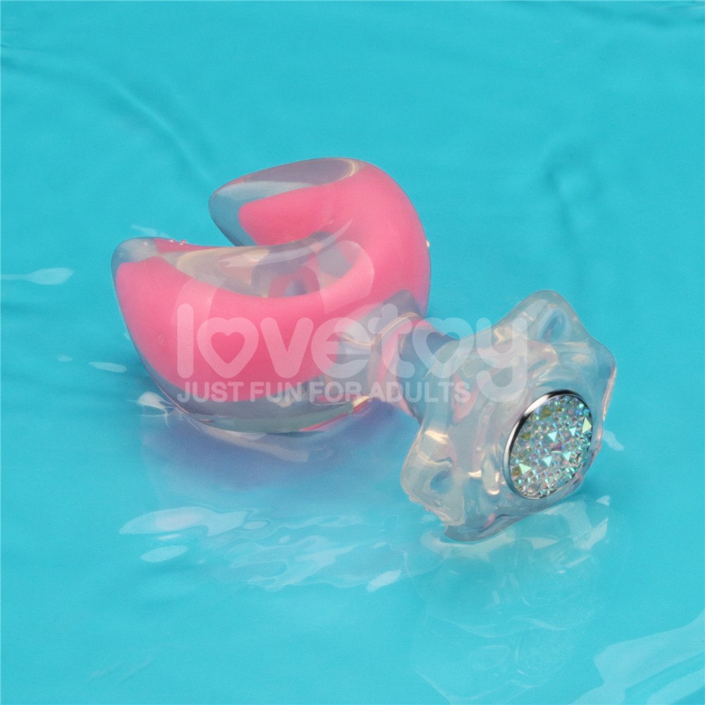 Korek analny Gemoria Moonlight Glow, 11.2 cm (różowy)