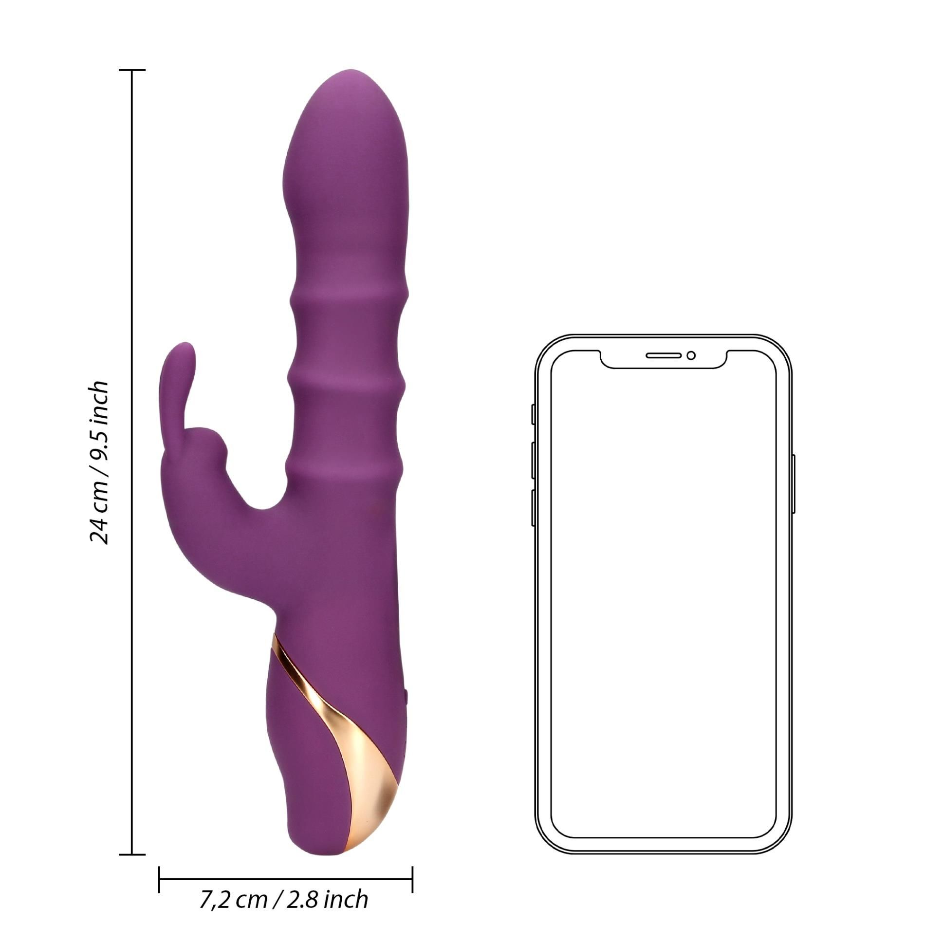 Вибратор-кролик Loveline Orchidee Purple, 24 см (фиолетовый)