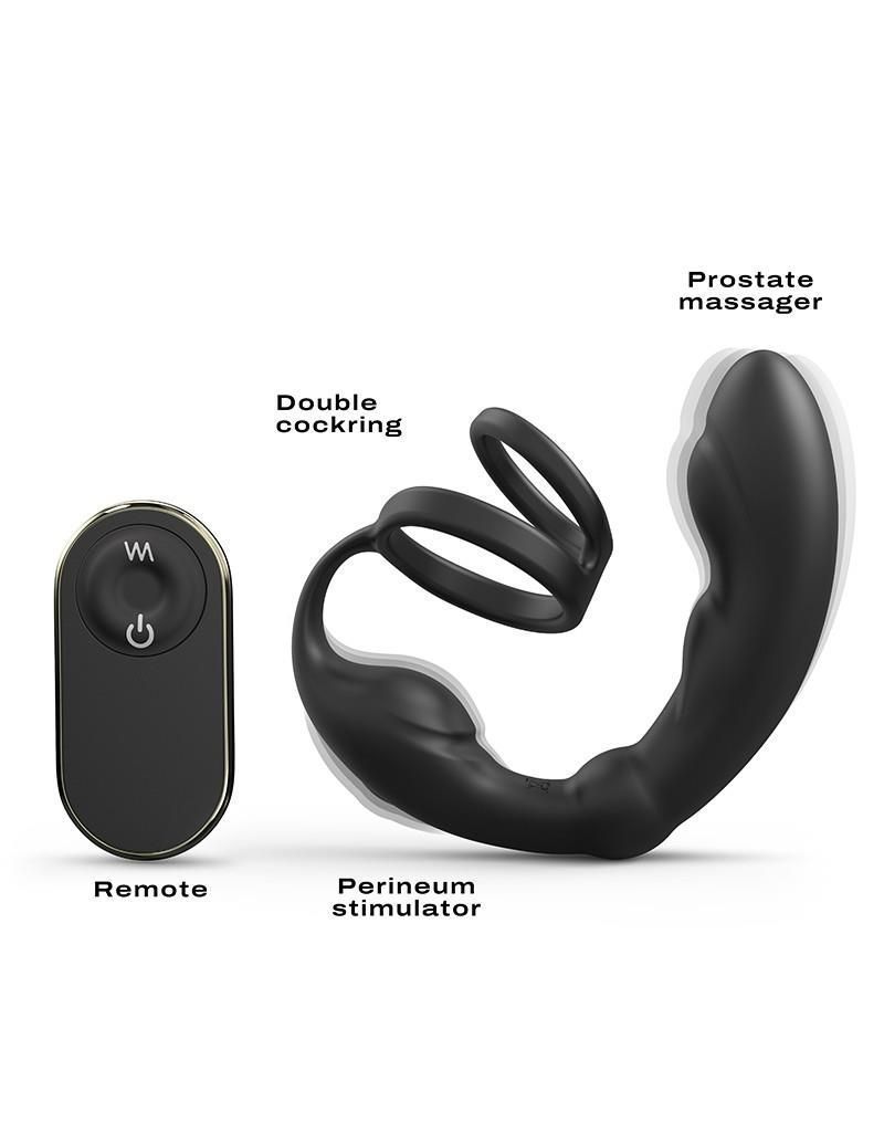 Ерекційне кільце зі стимулятором простати Dorcel P- Ring, 18 см (чорний)