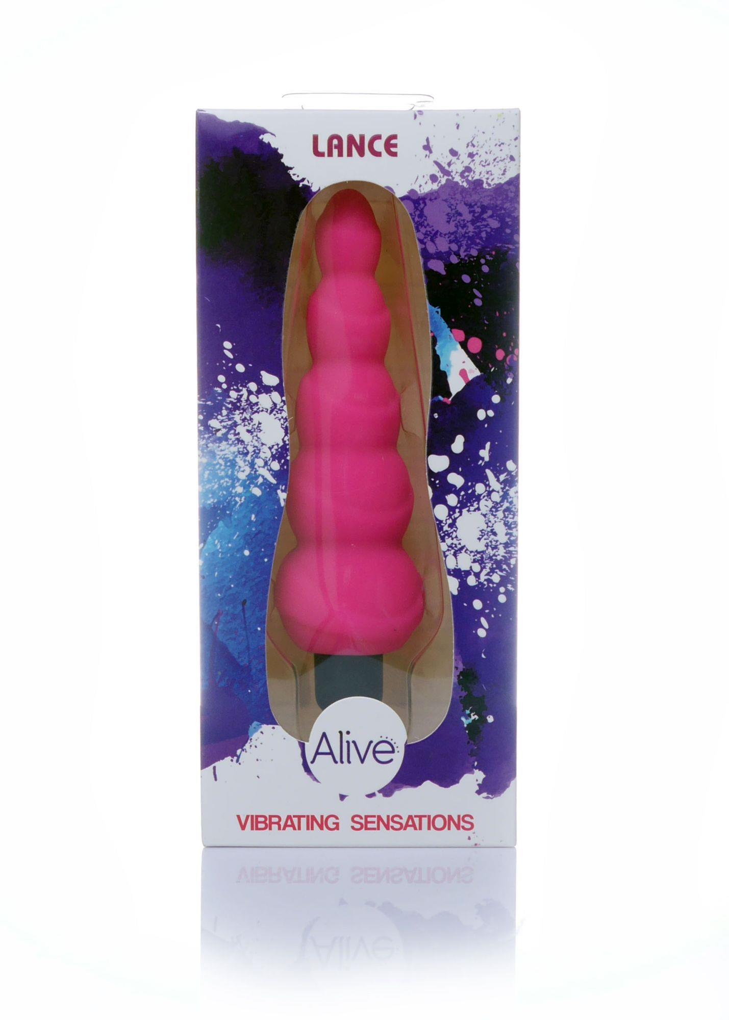 Alive - Wibrator analny, Różowy, 14 cm