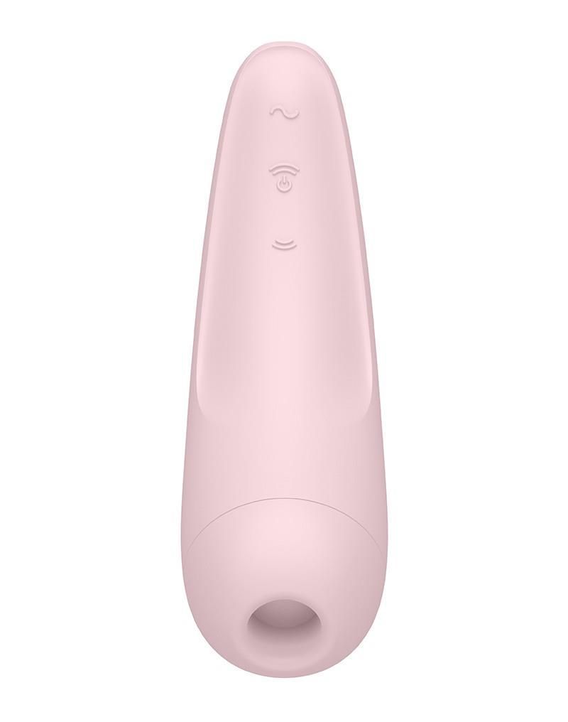 Вакуумный стимулятор клитора с вибрацией Satisfyer Curvy 2+ (розовый)
